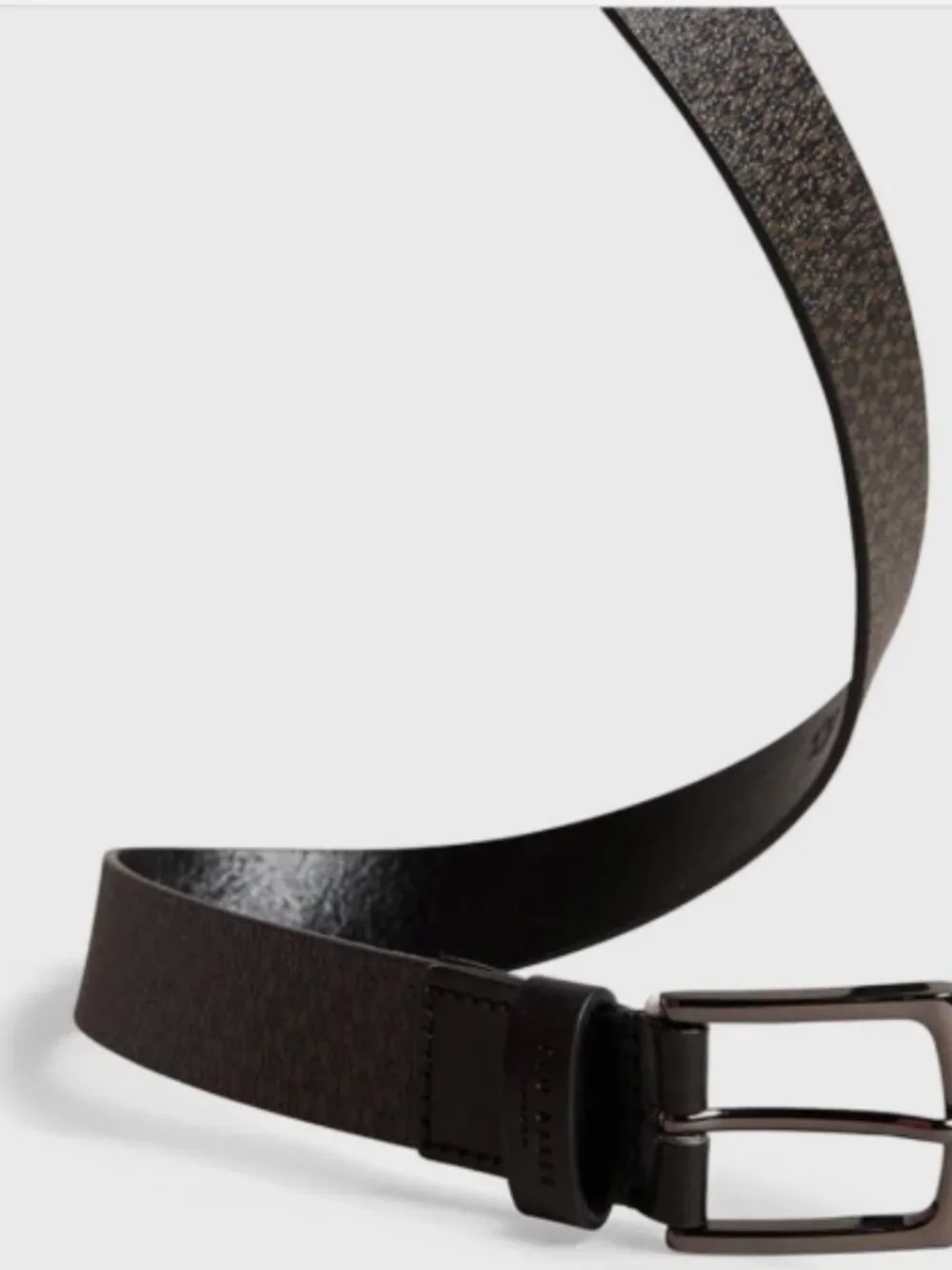 Ted Baker Conaby Bovine leather men's belt black & brown SZ-32 NEW